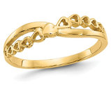 Ladies 14K Yellow Gold Heart Promise Ring